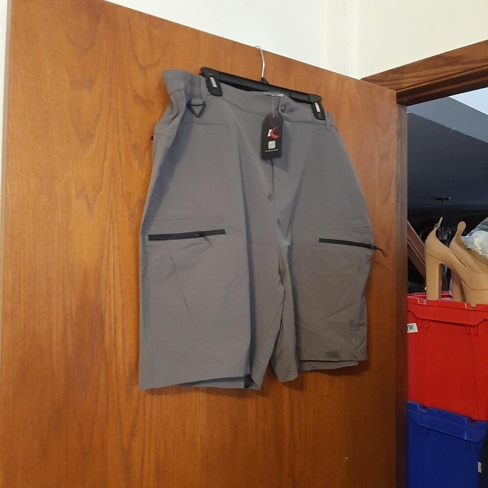 NEW ! KPSUN Men Lightweight Hiking Cargo Shorts Quick Dry & Durable Gray Sz 2XL